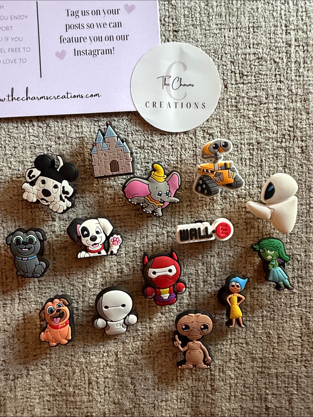 Disney Character Jibbitz Croc Charms Set